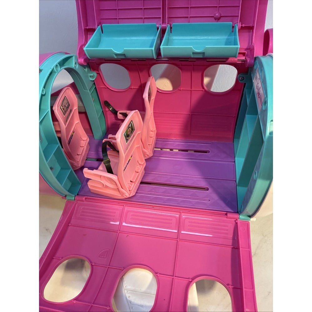 Barbie Pink Jet Airplane Playset – Opens into Cabin w/Seats & Cockpit - Picture 6 of 12